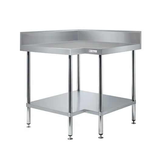 Simply Stainless SS04.7.0900 - Stainless Steel Corner Bench with Splashback