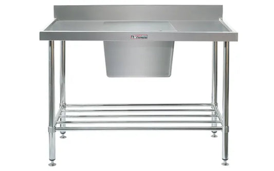 Simply Stainless SS05.7.1200C - Stainless Steel Sink Bench with Splashback