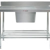 Simply Stainless SS05.7.0600 - Stainless Steel Sink Bench with Splashback