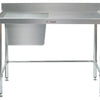 Simply Stainless SS05.7.1800LLB - Stainless Steel Sink Bench with Splashback