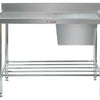 Simply Stainless SS05.2100R - Stainless Steel Sink Bench with Splashback