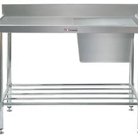 Simply Stainless SS05.1500R - Stainless Steel Sink Bench with Splashback