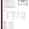 Simply Stainless SS05.7.1200R - Stainless Steel Sink Bench with Splashback