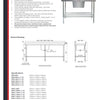 Simply Stainless SS05.7.0600 - Stainless Steel Sink Bench with Splashback