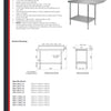 Simply Stainless SS07.1200R - Stainless Steel Dishwasher Outlet Bench