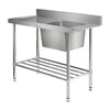 Simply Stainless SS08.1800R - Stainless Steel Dishwasher Inlet Bench