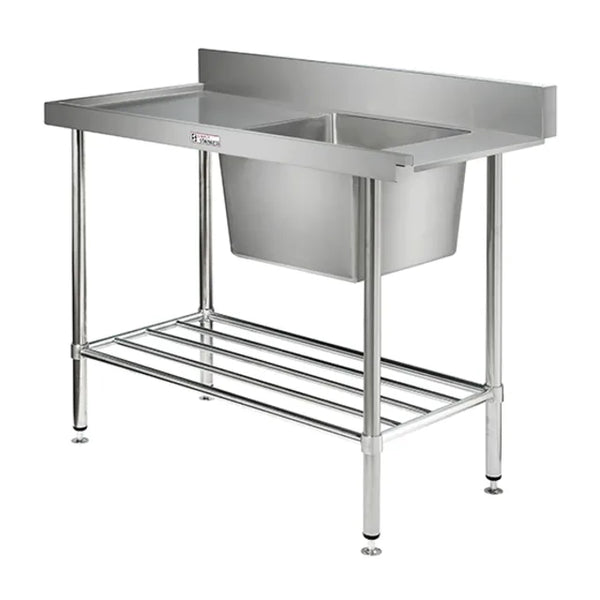 Simply Stainless SS08.1500L - Stainless Steel Dishwasher Inlet Bench