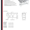 Simply Stainless SS09.1800DBR - Double Sink Dishwasher Inlet Bench