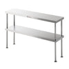 Simply Stainless SS13.1200 - Stainless Steel Double Bench Over Shelf
