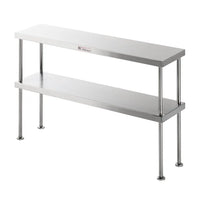 Simply Stainless SS13.1200 - Stainless Steel Double Bench Over Shelf