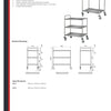 Simply Stainless SS15 - Stainless Steel Three Tier Trolley