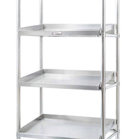Simply Stainless SS17.DF.0900 - Stainless Steel 4 Tier Adjustable Shelving