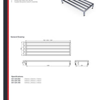 Simply Stainless SS17.DR.1500 - Dunnage Rack