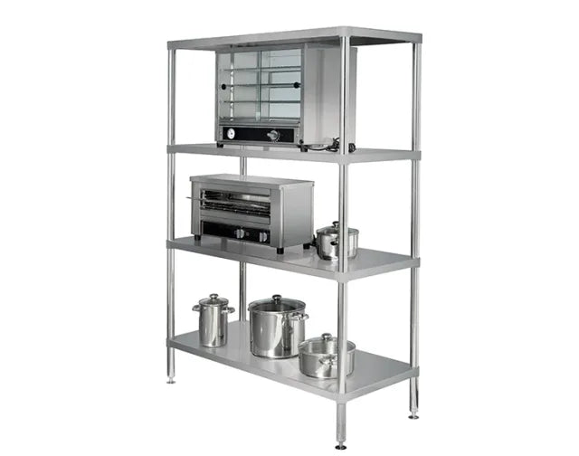 Simply Stainless SS17.0900SS - Stainless Steel 4 Tier Adjustable Shelving