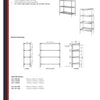 Simply Stainless SS17.DF.0900 - Stainless Steel 4 Tier Adjustable Shelving