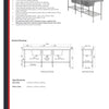 Simply Stainless SS24.7.2400.TB - Triple Bowl Sink Bench