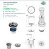 3Monkeez SSBW-40 - Sink Waste Arrestor