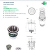 3Monkeez SSBW-50 - Sink Waste Arrestor