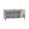 Exquisite SSC400G - Three Glass Door Underbench Fridge