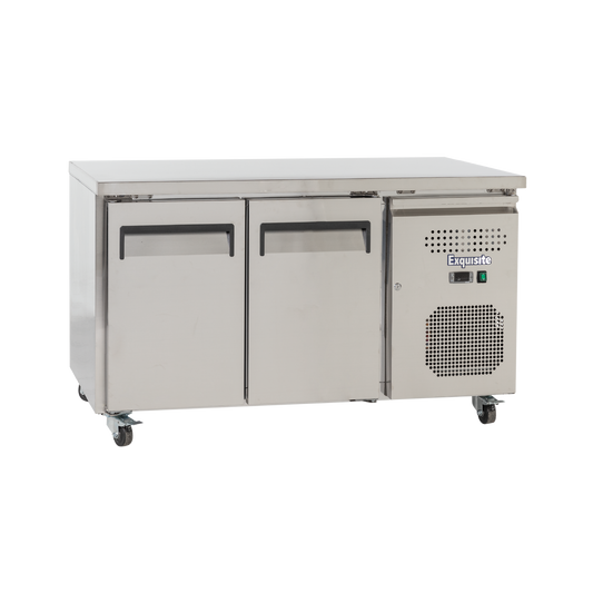 Exquisite SSF260H - Two Solid Door Underbench Freezer