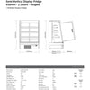 Bromic SVM1000HD-NR - Semi Vertical Display Fridge