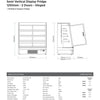 Bromic SVM1250HD-NR - Semi Vertical Display Fridge