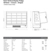 Bromic SVM1875HD-NR - Semi Vertical Display Fridge
