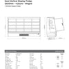 Bromic SVM2500HD-NR - Semi Vertical Display Fridge