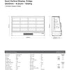 Bromic SVM2500SD-NR - Semi Vertical Display Fridge