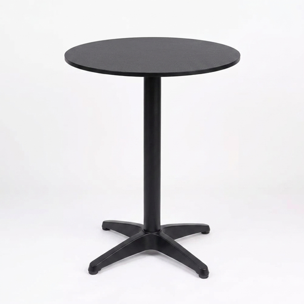 Sintered Stone Table Top with Corsica Deluxe Table Base Black