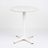 Sintered Stone Table Top with Corsica Deluxe Table Base White