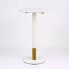 Sintered Stone Table Top with White Discus High Bar