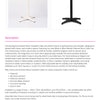 Sintered Stone Table Top with Corsica Deluxe Table Base White