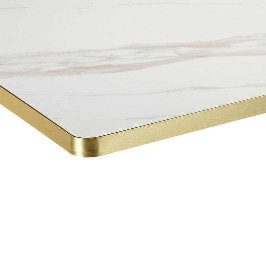 Café Solutions Balthasar White Marble Sintered Stone Tabletop
