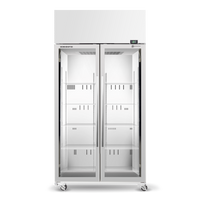 Skope TME1000N-A Double Glass Door Upright Fridge