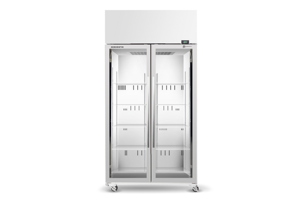 Skope TME1000N-A Double Glass Door Upright Fridge