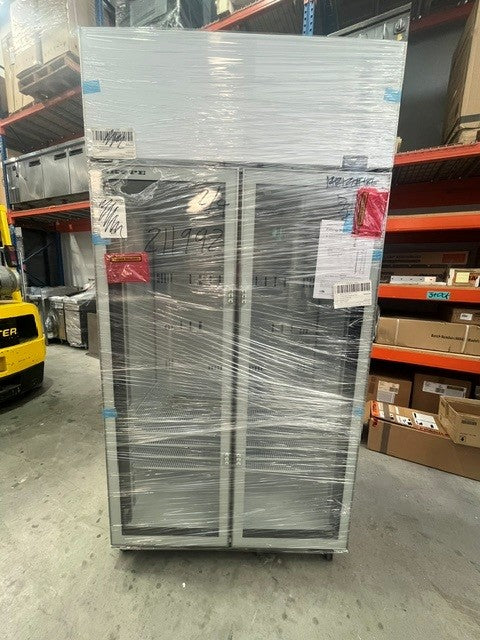 Skope TME1000N-A Double Glass Door Upright Fridge