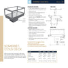 Festive Somerset Cold Deck 1155 - 3 Pan Cold Food Display