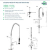 3Monkeez T-3M53058 - Dual Bench Mount Pre-Rinse