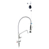 3Monkeez T-3M53512 - Stainless Steel Line Retractor Dual Hob Mount Pre-Rinse