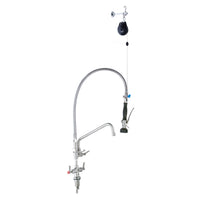 3Monkeez T-3M53512 - Stainless Steel Line Retractor Dual Hob Mount Pre-Rinse