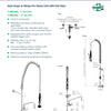 3Monkeez T-3M53816 - Stainless Steel Wall Stops & Elbow Pre-Rinse