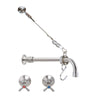 3Monkeez T-3MCSKIT-C08 - Cleaners Sink Concealed Wall Mount Spout with Wall Stops & Bracket
