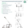 3Monkeez T-3MCSKIT-E08 - Cleaners Sink Exposed Wall Mount Body with Fixed Spout & Wall Bracket
