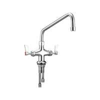 3Monkeez T-3MDH12 - Dual Bench Mount Tap Body with 12" Spout