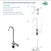 3Monkeez T-3MSS-HBFC - Bench Mount Cam Action Bottle Filler