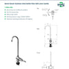 3Monkeez T-3MSS-HBFL - Bench Mount Lever Handle Bottle Filler