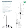 3Monkeez T-3MSS-HMSBFB - Hob Mounted Infrared Sensor Bottle Filler