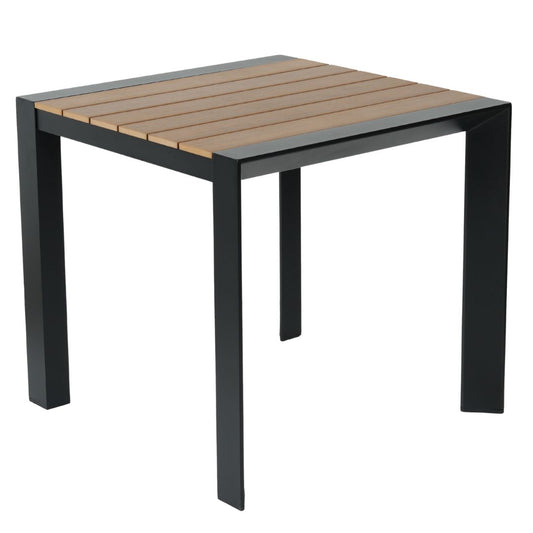 Café Solutions Teak Aluminium & Polywood Dining Table 800 x 1500mm