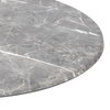Round 60cm Super Matte Smart Top Complete Table with Piatto Base